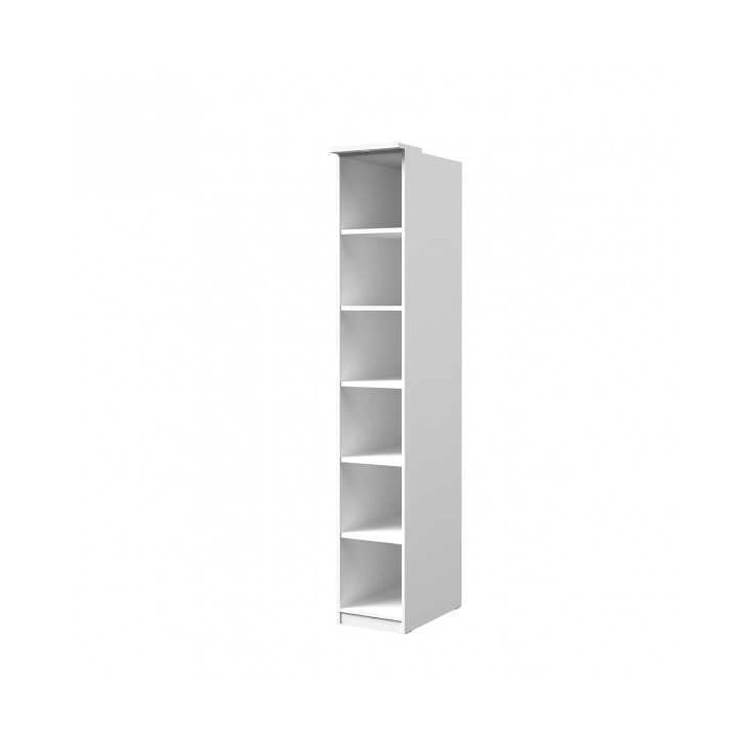 Šiuolaikiška balta spintelė su LED apšvietimu