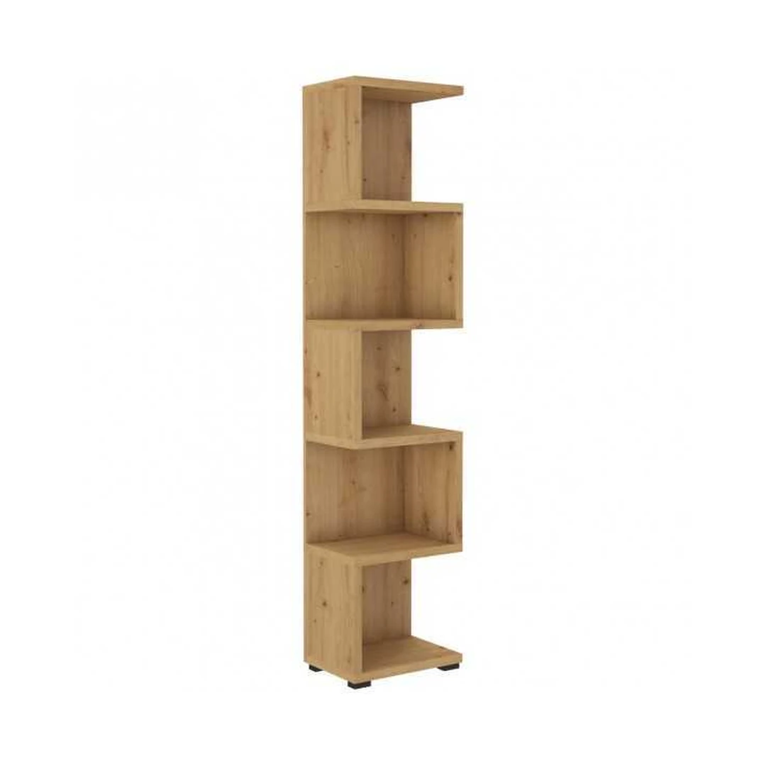 Elegantiška knygų spinta „Artisan“ ąžuolo atspalvio