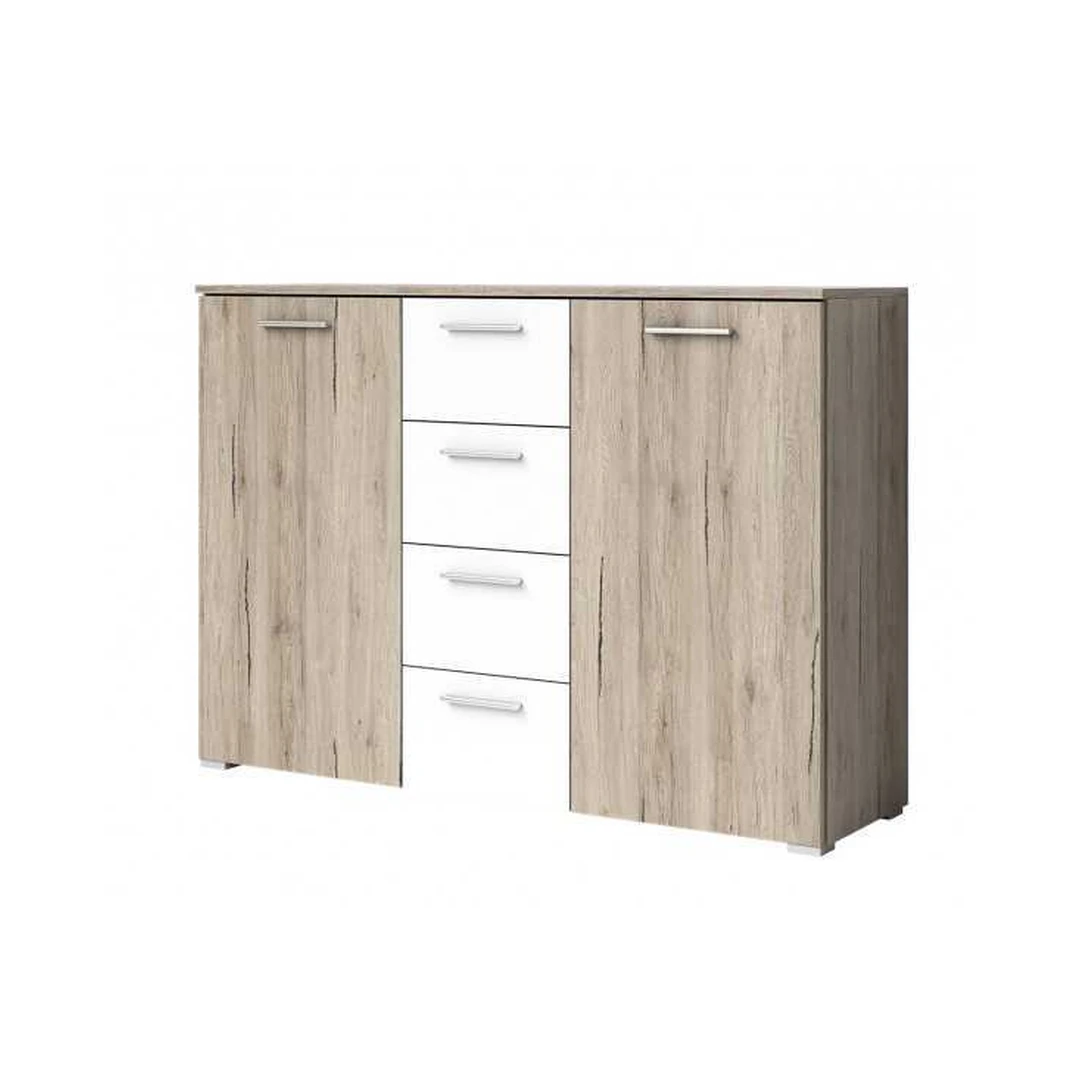 Ergonomiškas stalas San Remo šviesa/Balta