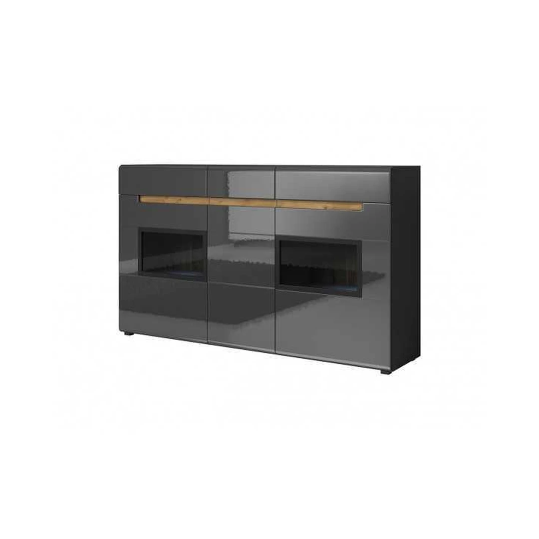 Šiuolaikiška spinta su tylus uždarymu ir 3 stalčiais