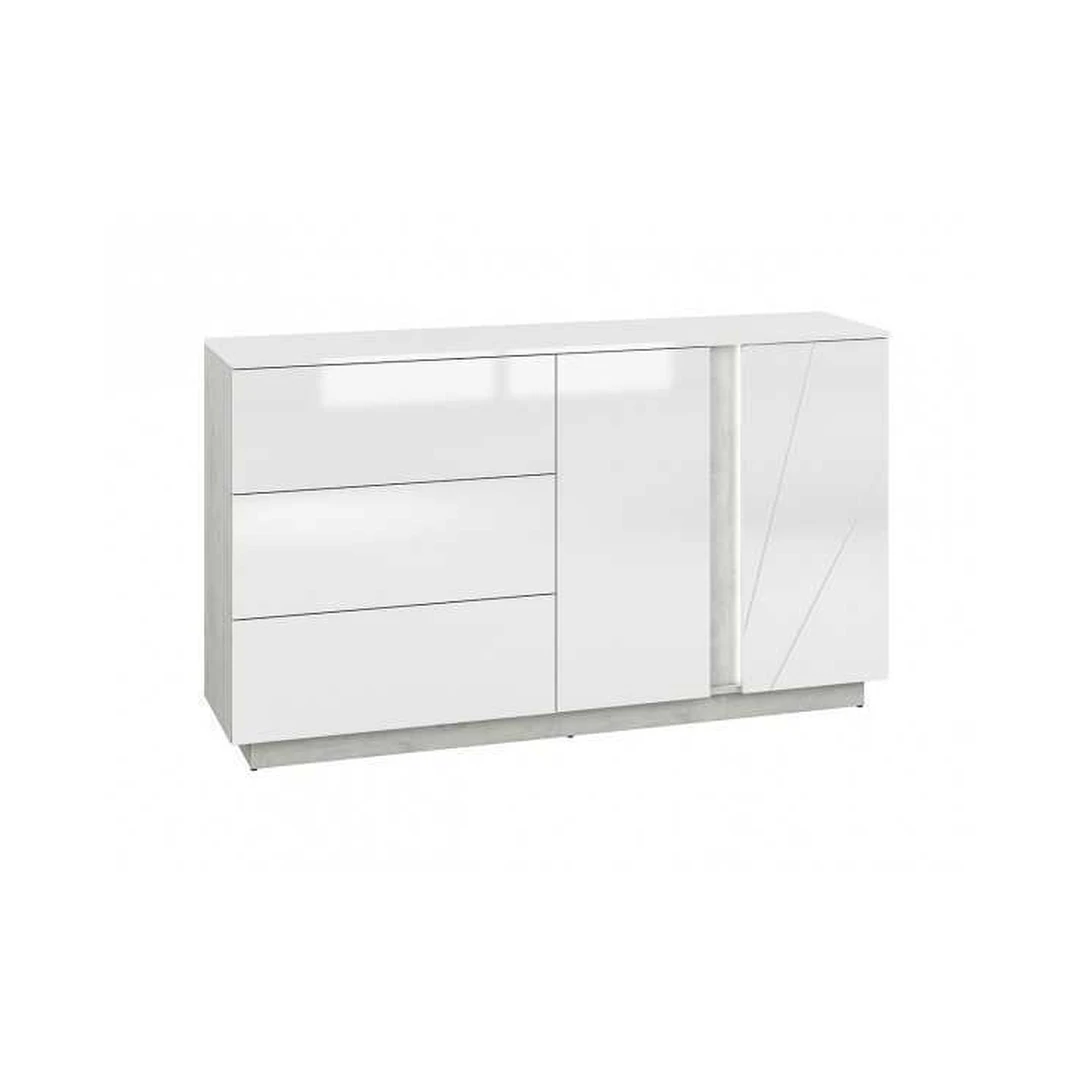 Moderni komoda su LED apšvietimu ir push-to-open sistema