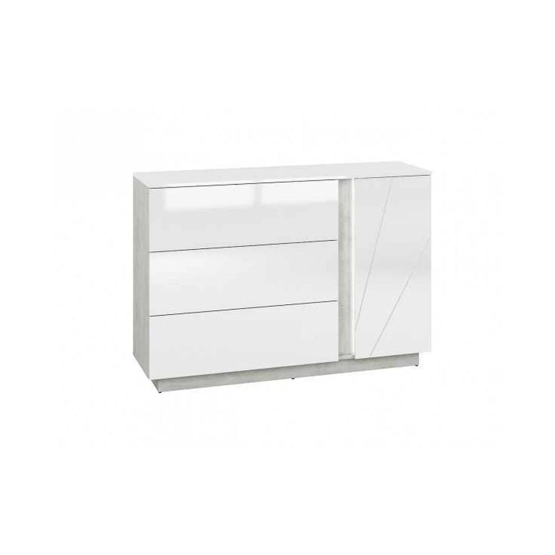 Moderni komoda su LED apšvietimu ir push-to-open sistema