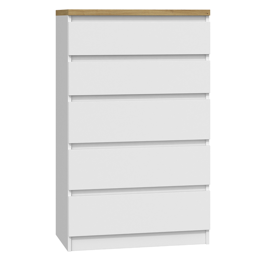 Ergonomiška 5 stalčių komoda