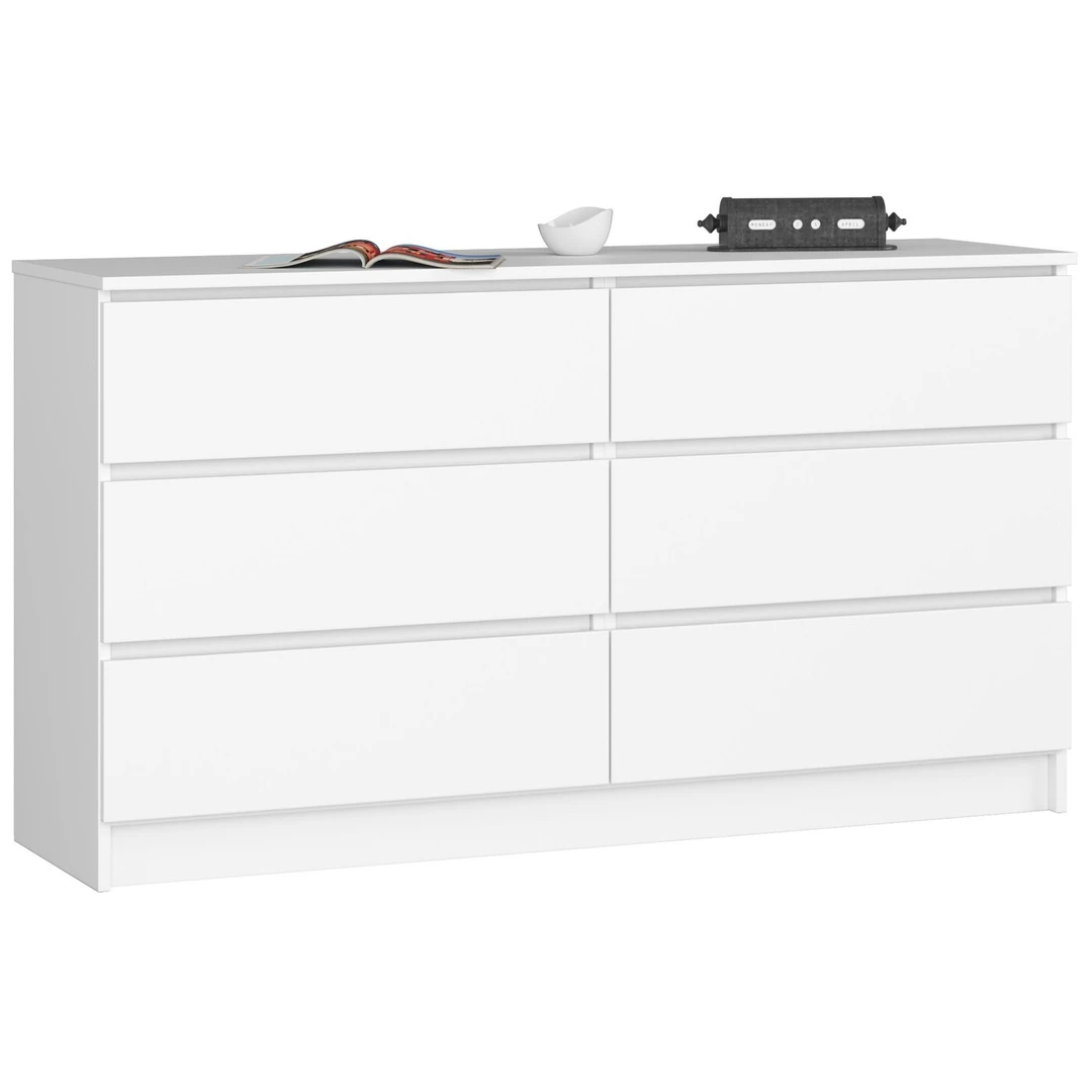 CHEST K140 6 DRAWERS – minimalistinė komoda moderniems erdvėms