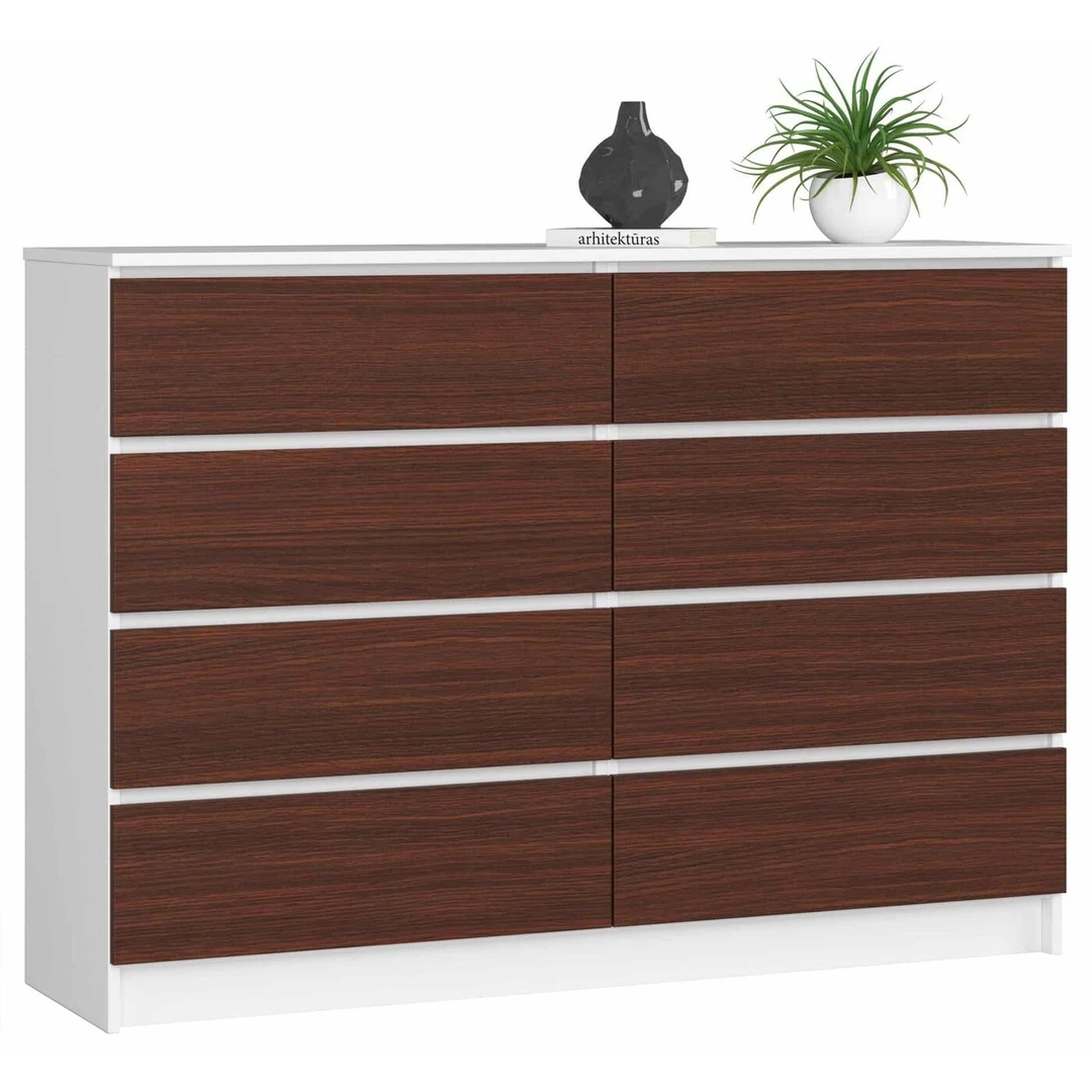 Trinčiai atspari laminuota komoda su ABS briaunomis