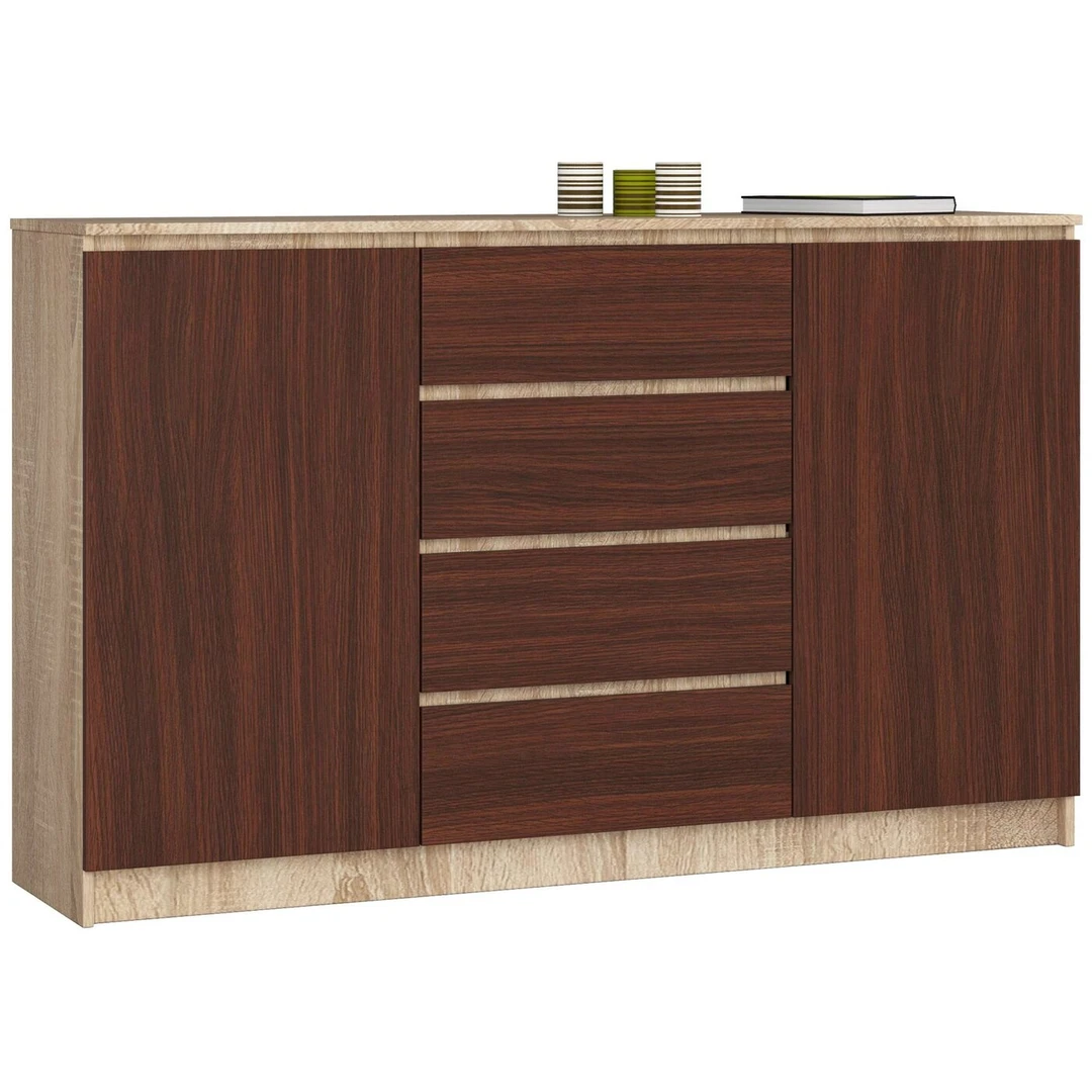 160 cm pločio kokybiška komoda iš laminuotos plokštės