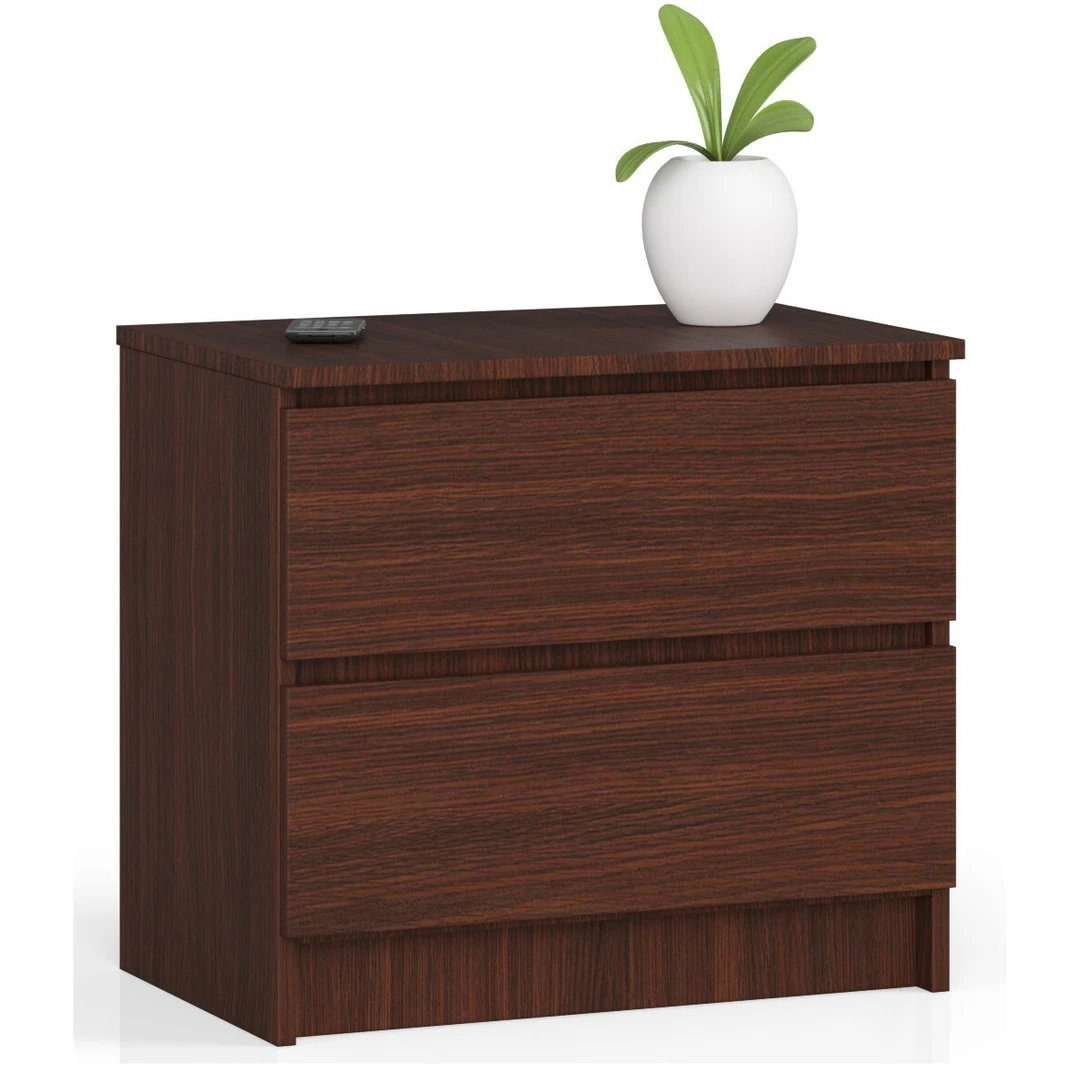 Venge spalvos naktinis staliukas – paprastumas ir elegancija