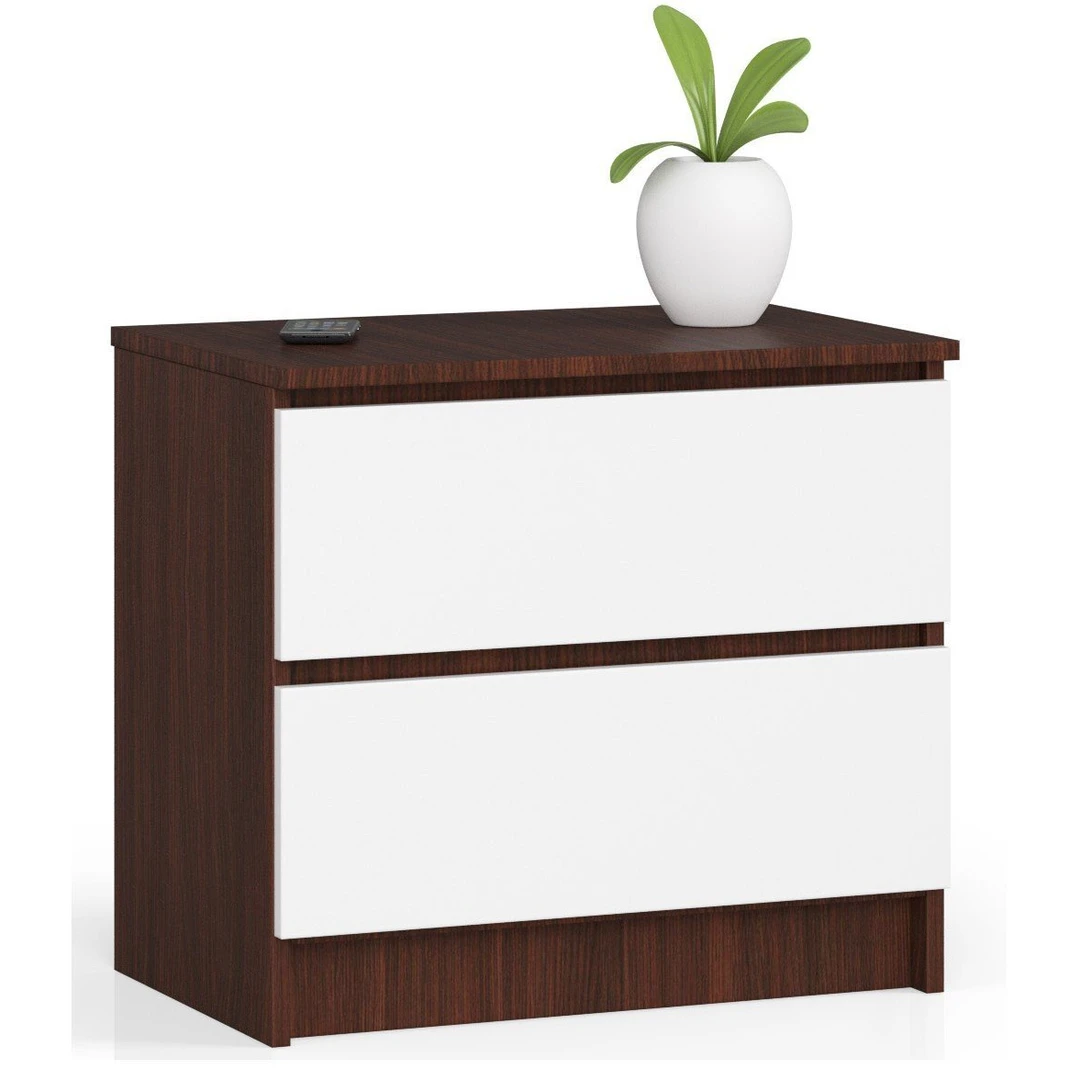 Šviesių ir tamsių spalvų derinys sukuria įdomų baldų pasiūlymą