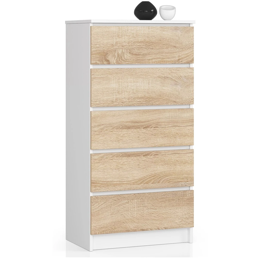 Moderni komoda iš atsparios laminuotos plokštės