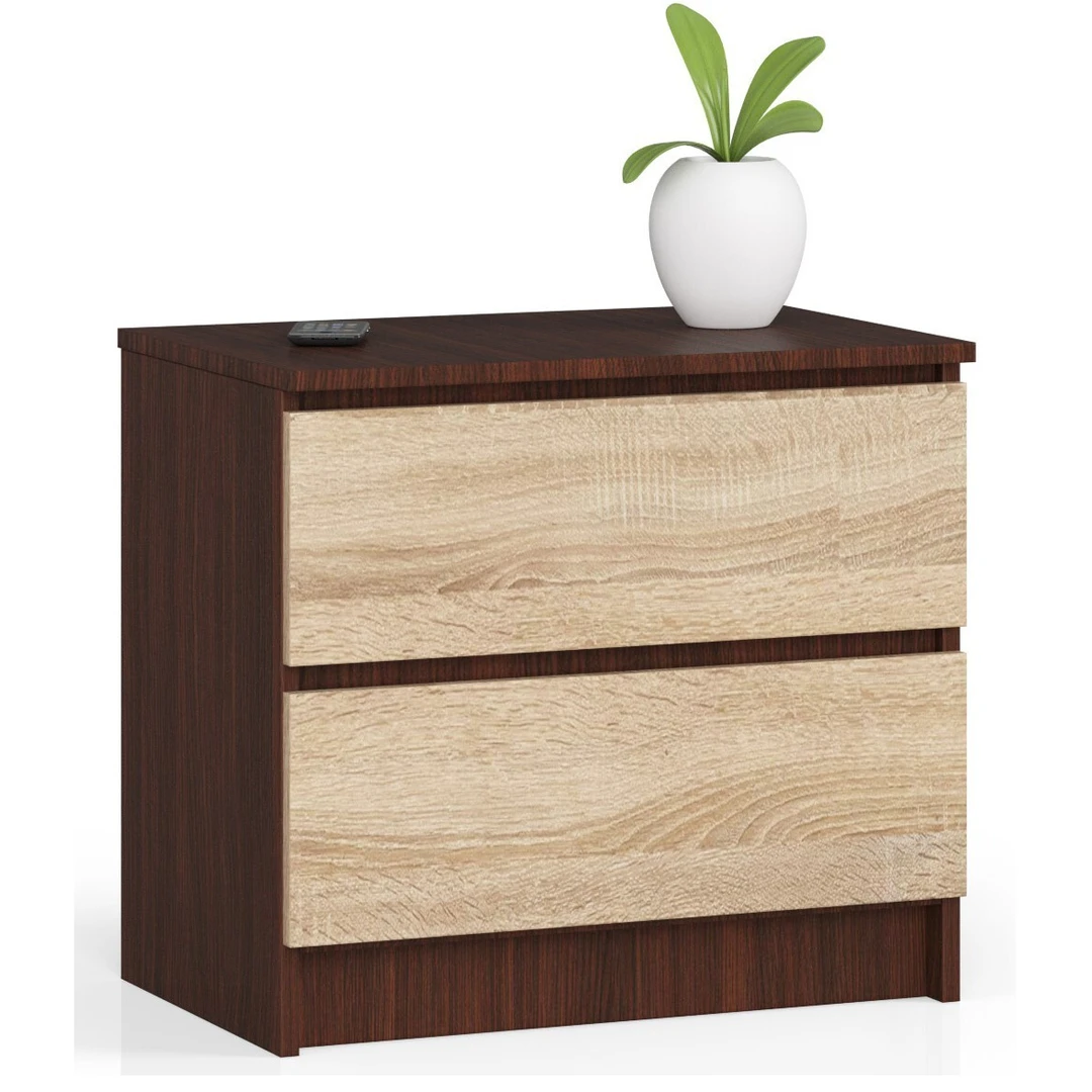 Stilinga dviejų spalvų komoda su ABS ratlankiais