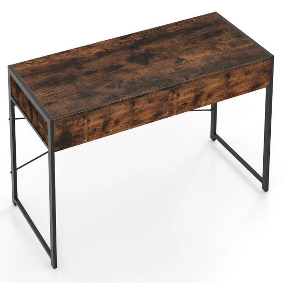 Kompiuterinis stalas, 2 stalčiai, 111 × 48 × 76 cm - Darbo stalai