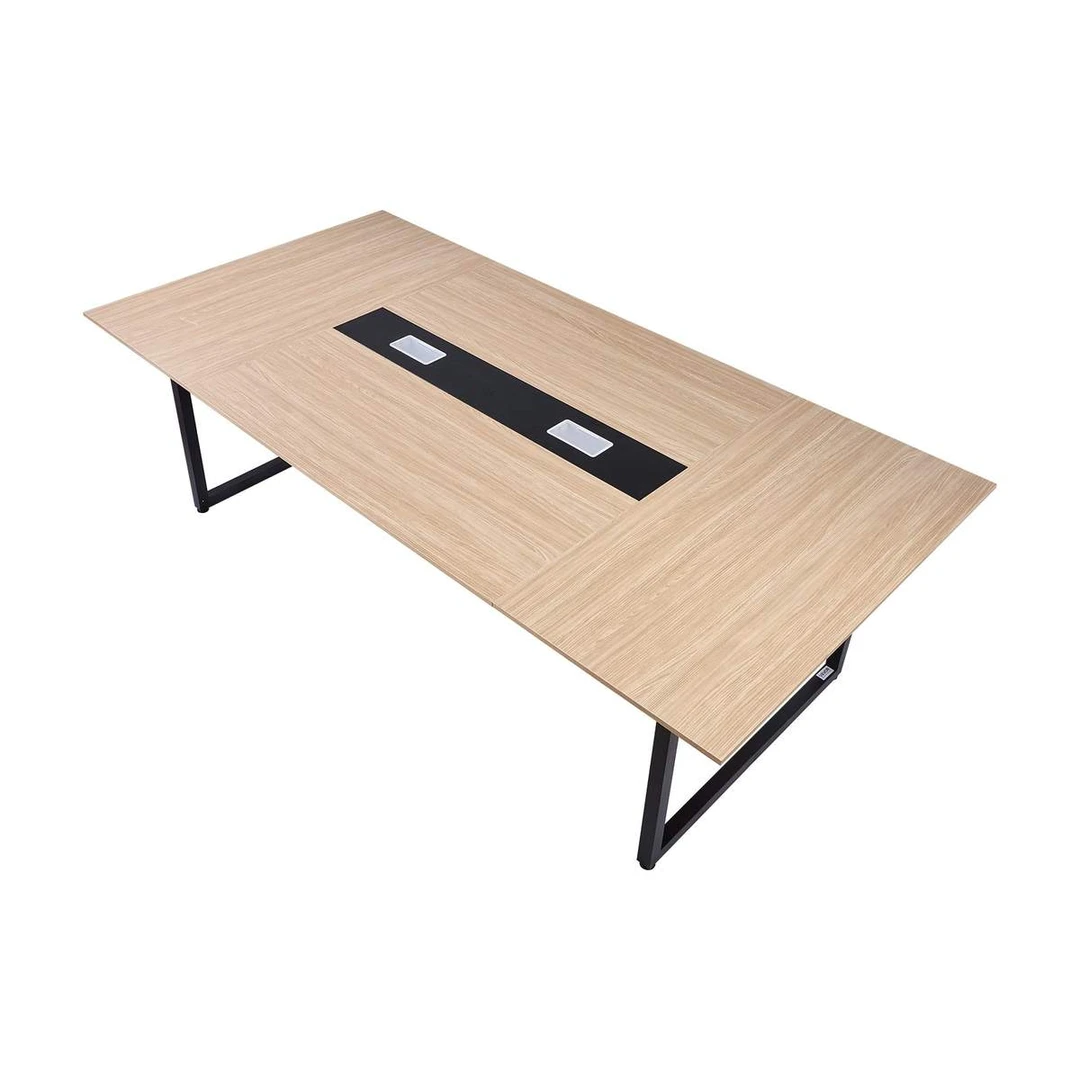 Konferencijų stalas VEVOR KLHY-04, 10 asmenų, Ruda, 240 × 120 × 75 cm - Darbo stalai