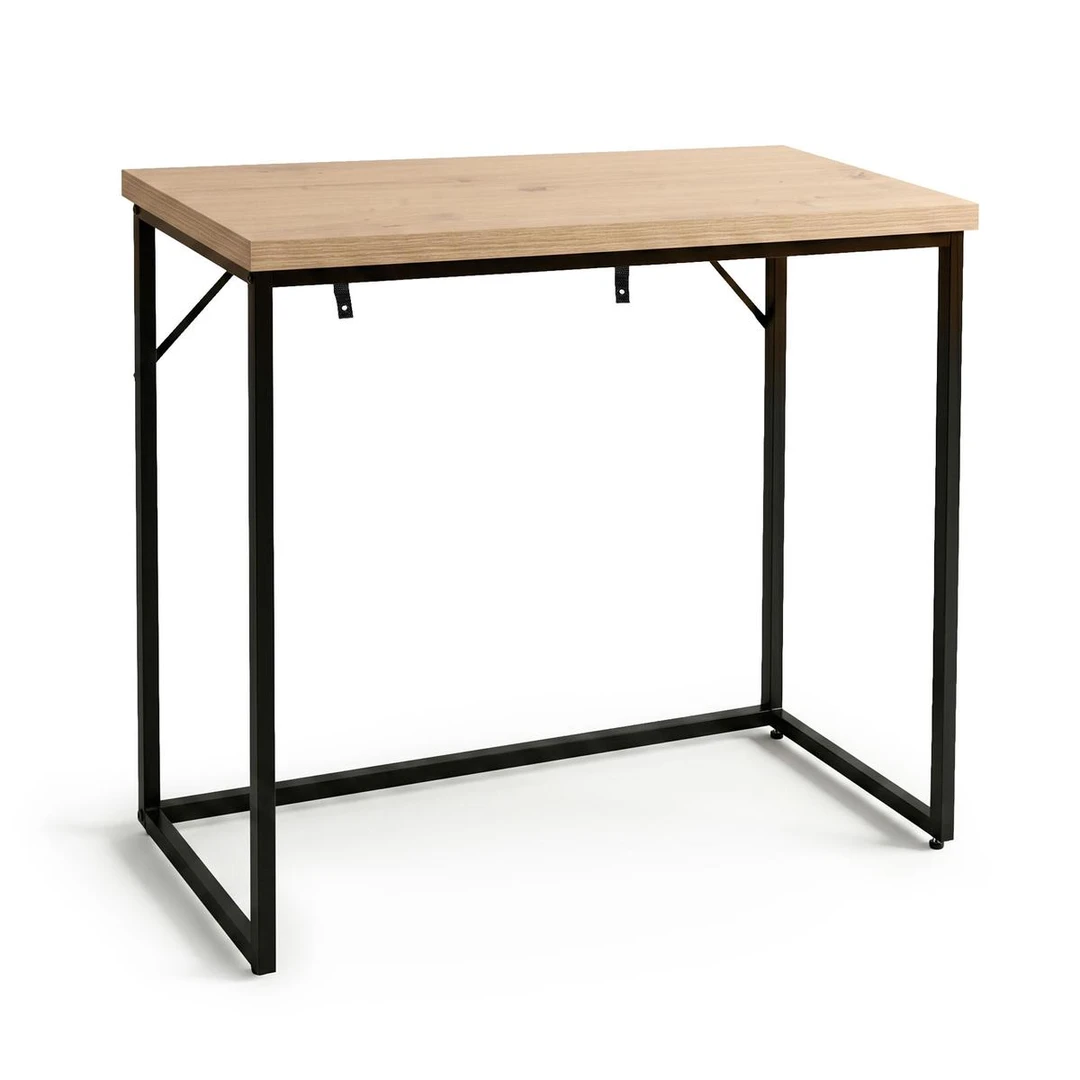 Konsolė ORIGO, ąžuolo/juodos spalvos, 90 × 75 × 35 cm - Konsolės