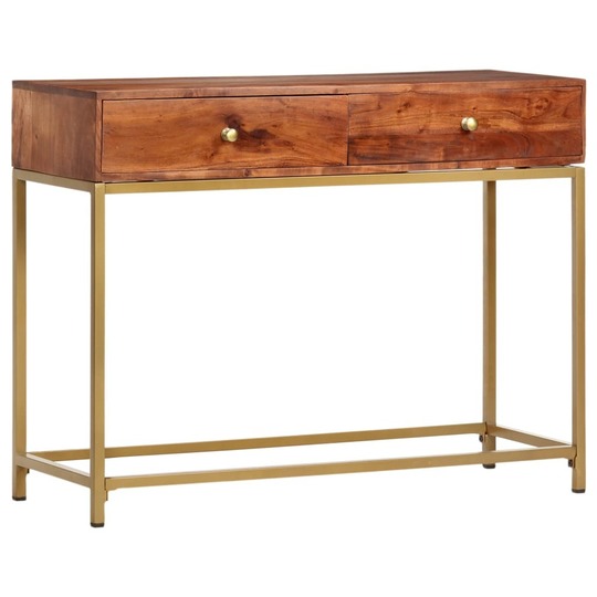 Konsolinis staliukas, 100x35x76cm, akacijos medienos masyvas - Konsolės