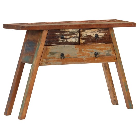 Konsolinis staliukas, 110x30x75cm, perdirbtos medienos masyvas - Konsolės