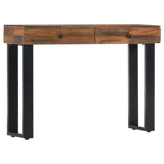 Konsolinis staliukas, 110x30x76cm, perdirbtos medienos masyvas - Konsolės