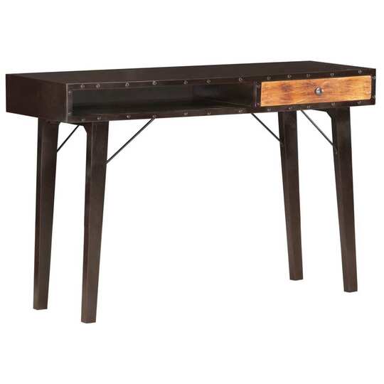 Konsolinis staliukas, 118x35x76cm, perdirbtos medienos masyvas - Konsolės