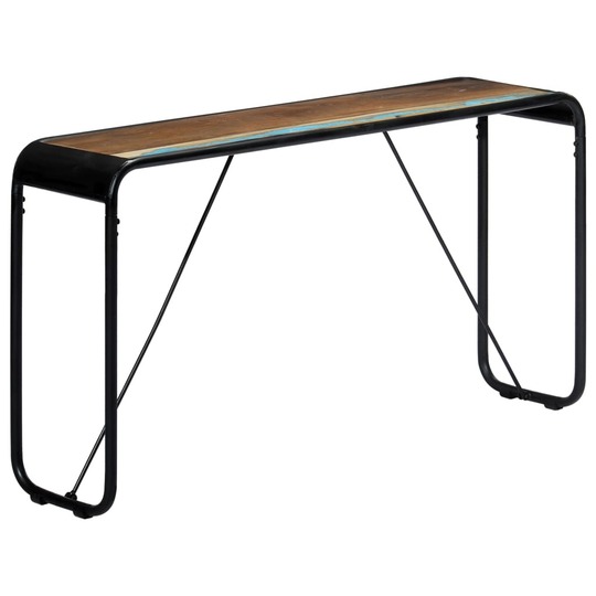 Konsolinis staliukas, 140x35x76cm, perdirbtos medienos masyvas - Konsolės