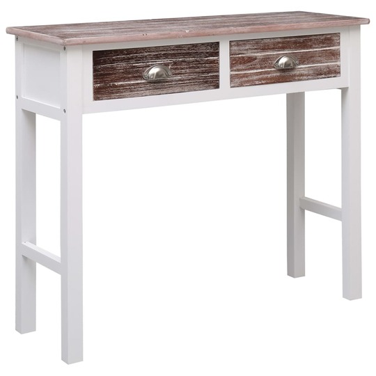 Konsolinis staliukas, 90x30x77 cm, rudos spalvos - Konsolės