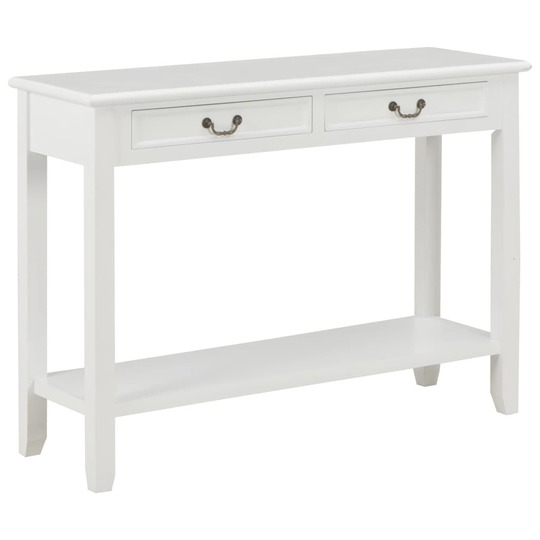 Konsolinis staliukas, baltos sp., 110x35x80cm, mediena - Konsolės