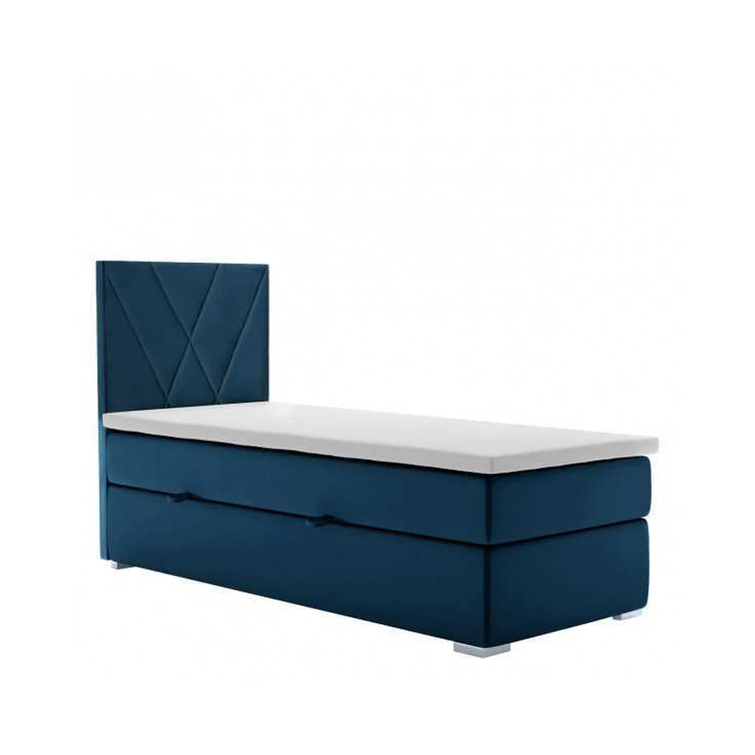 Ergonominė lova su patogiu čiužiniu ir konteineriu patalynei