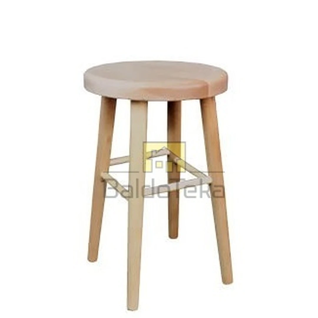 Natūralaus buko medžio stalas – 60 cm aukščio