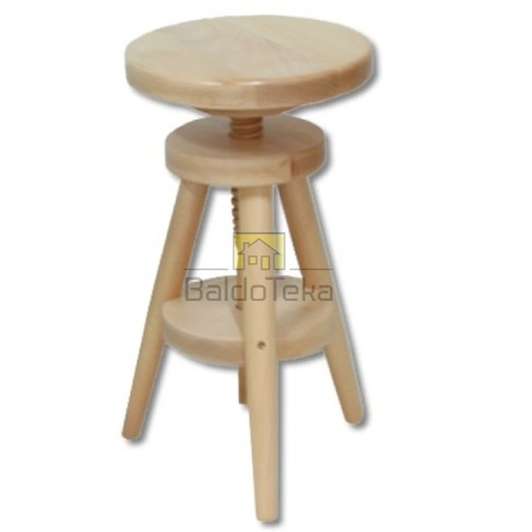 Aukščio reguliuojamas buko medžio stalas 52-70 cm