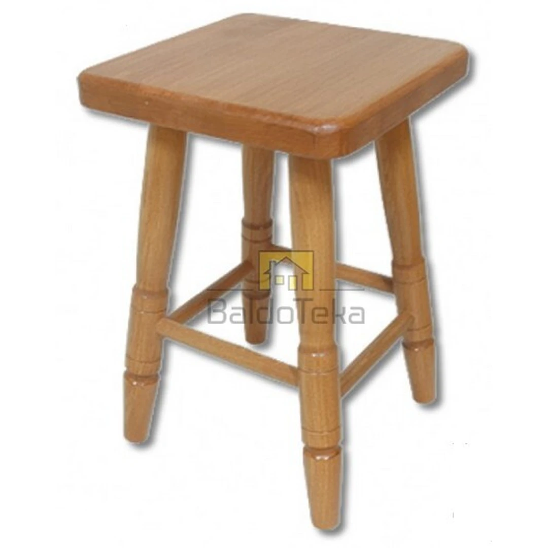 Kompaktiška natūralaus buko medžio lentynė 30x30 cm