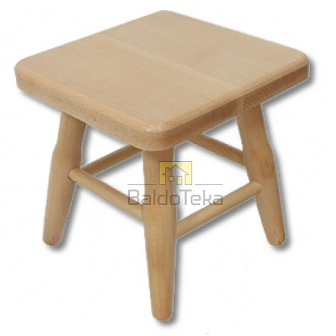 Natūralaus buko medžio stalelis 30×30 cm