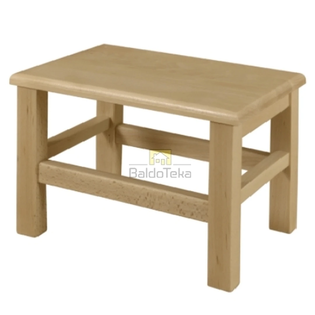 Natūralaus buko medžio stalelis – 26/23/35 cm