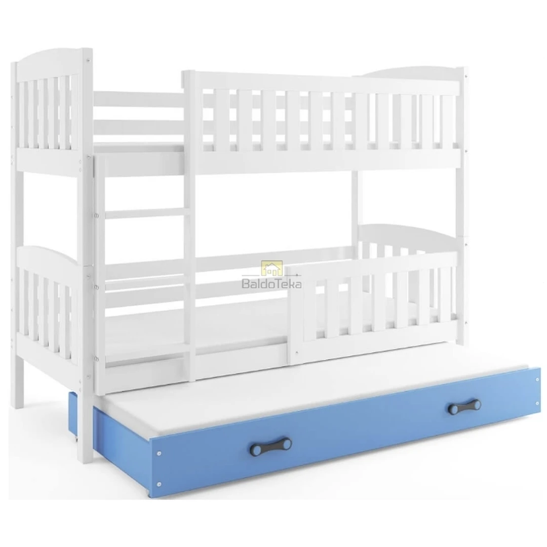 Ergonomiškas vaikiškas lovos komplektas su apsaugine tvorele