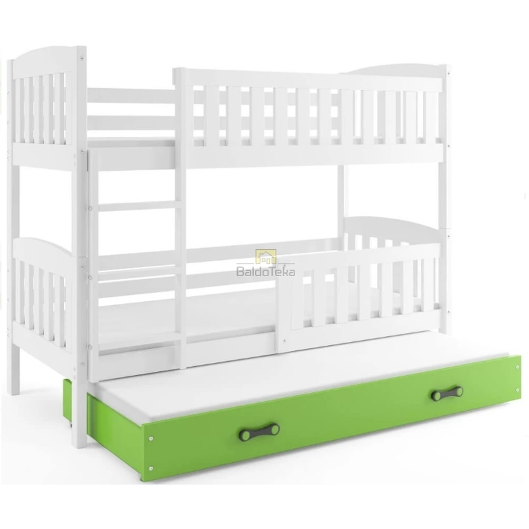 Ergonomiškas vaikiškas lovos komplektas su poliuretano čiužiniu