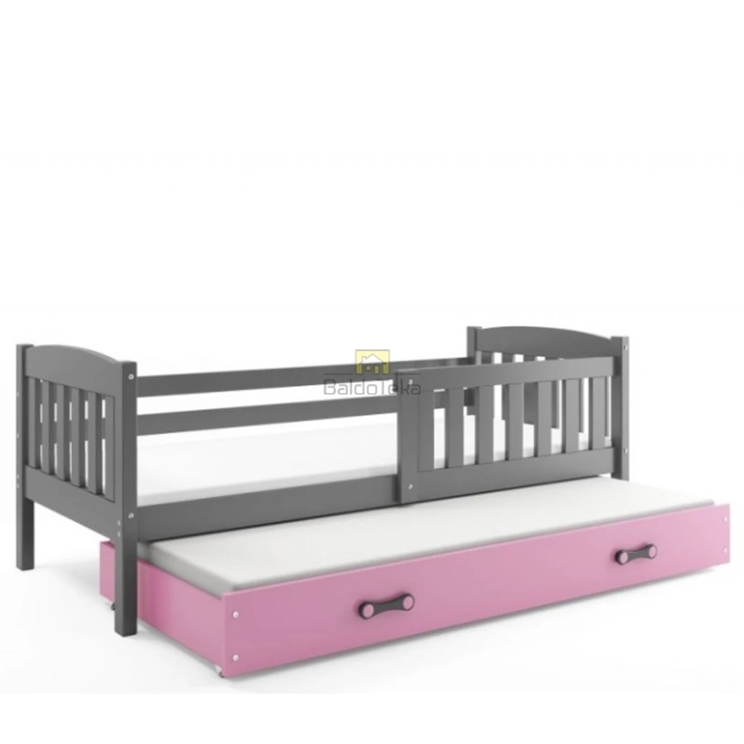 Ergonomiškas vaikiškas lovos rinkinys su poliuretaniniais čiužiniais