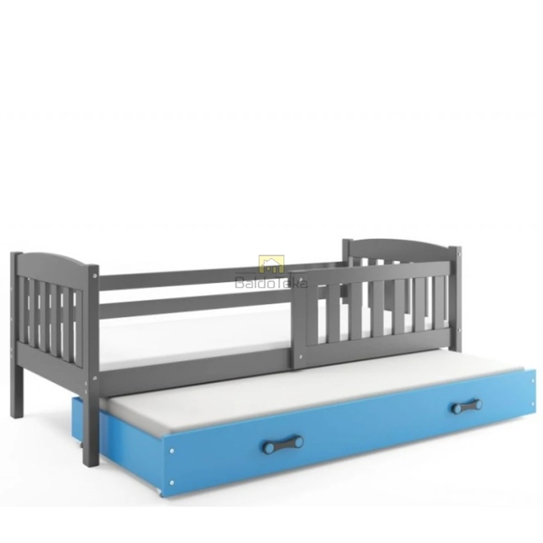 Ergonomiškas vaikiškas lovos komplektas su poliuretaniniais čiužiniais