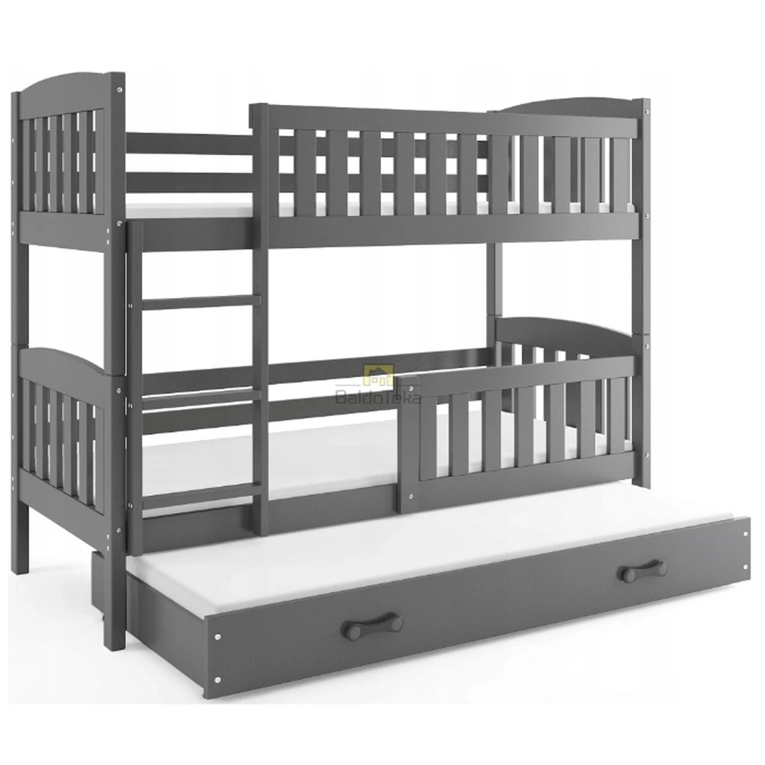 Stylinga vaikiška lova su poliuretano čiužiniais ir apsaugine tvorele