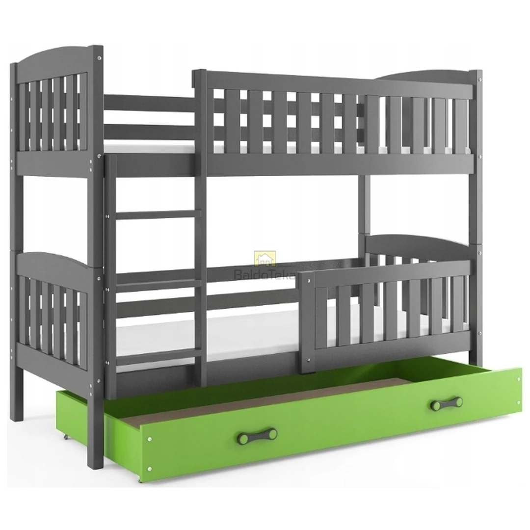 Ergonomiškas vaikiškas lovos komplektas su poliuretano čiužiniu