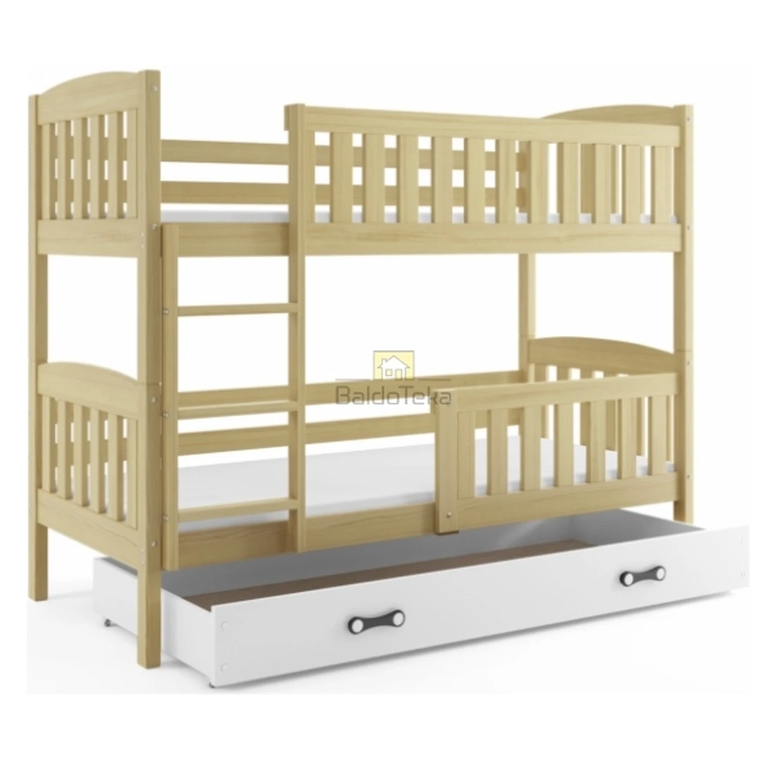 Ergonomiškas vaikiškas lovos komplektas su poliuretano čiužiniu