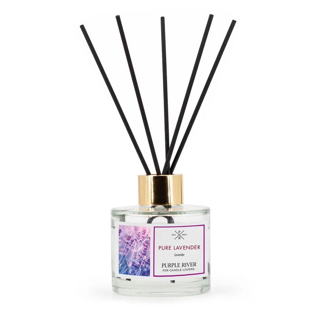 Kvapų difuzorius Purple River, 100 ml, 7 × 7 × 7 cm - Dekoracijos