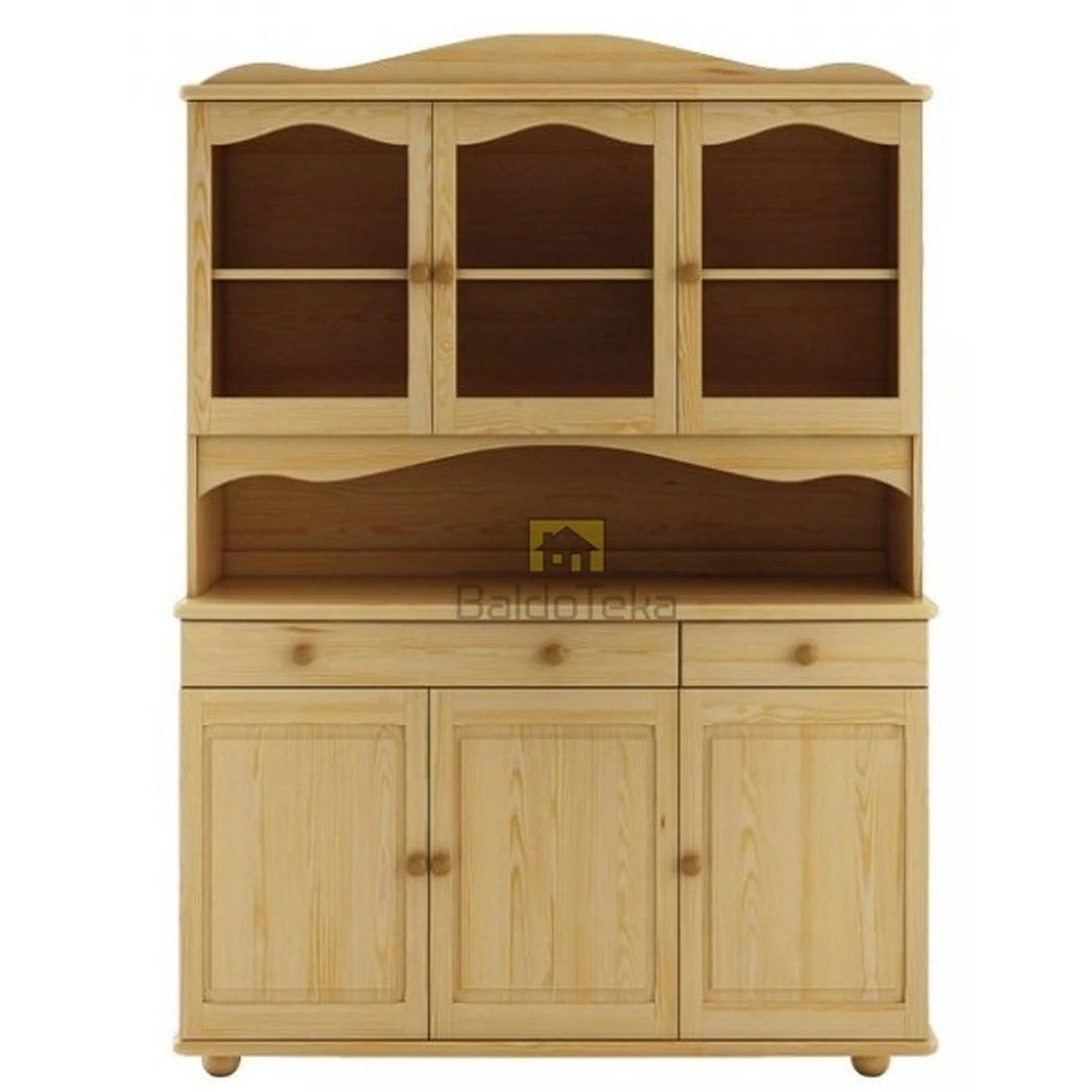 Ergonominė pušinė lova 133x190 cm