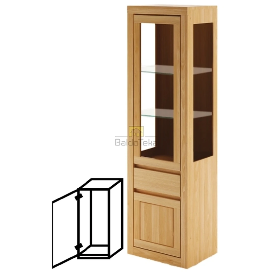 Natūralaus buko medžio spinta