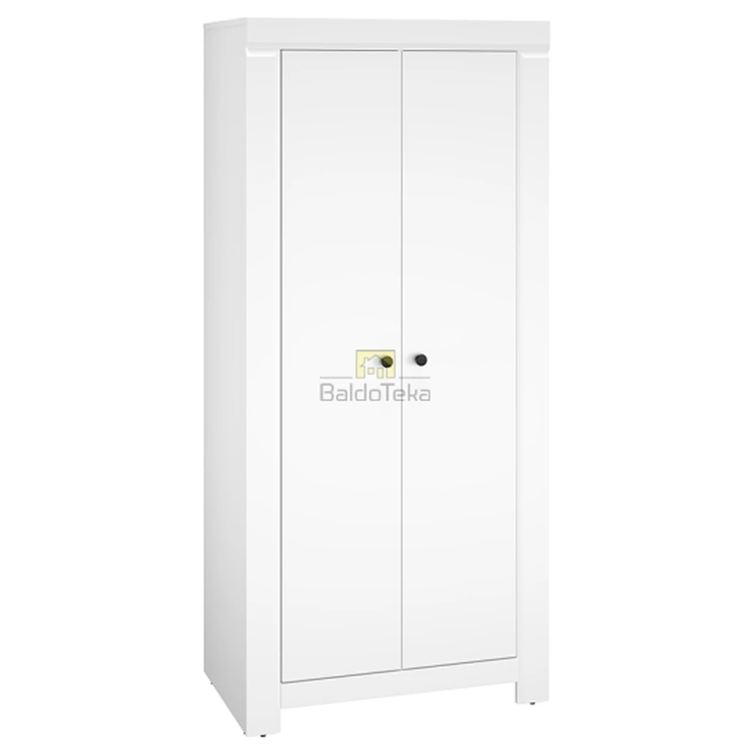 Moderni balta matinė spinta su tylaus uždarymo sistema