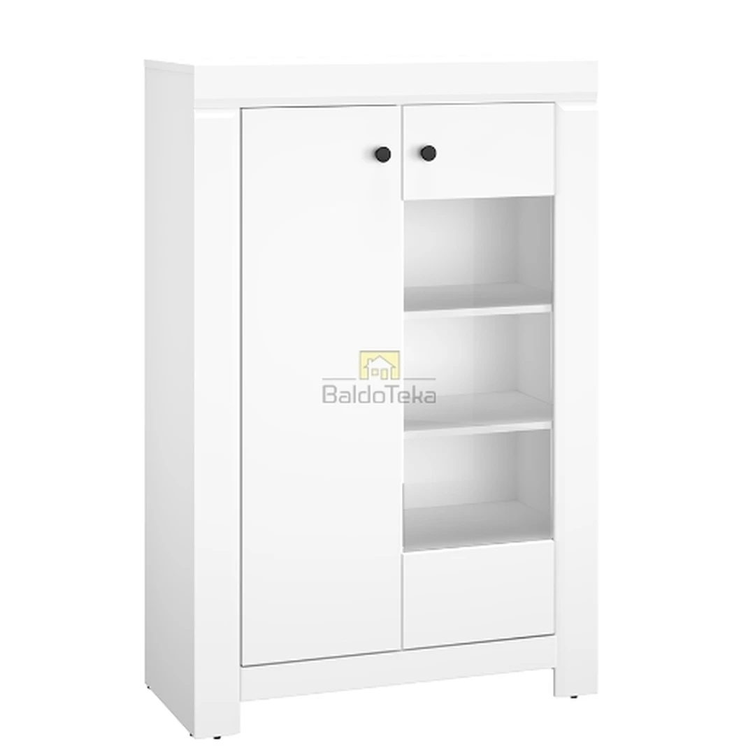 Moderni balta matinė spinta su tyliu uždarymu