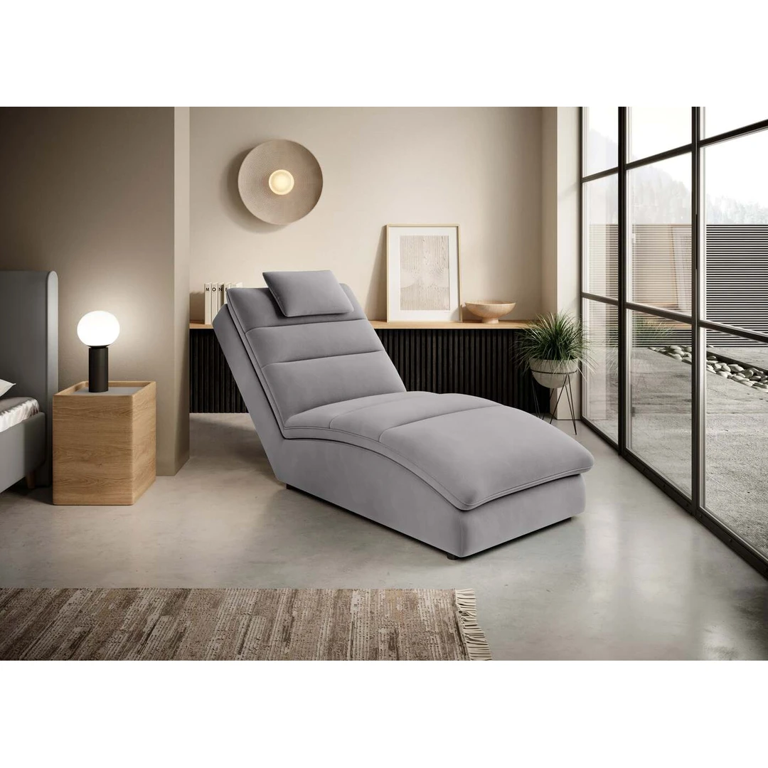 Šezlongas EL7170 su minimalistiniu dizainu ir HR putų užpildu