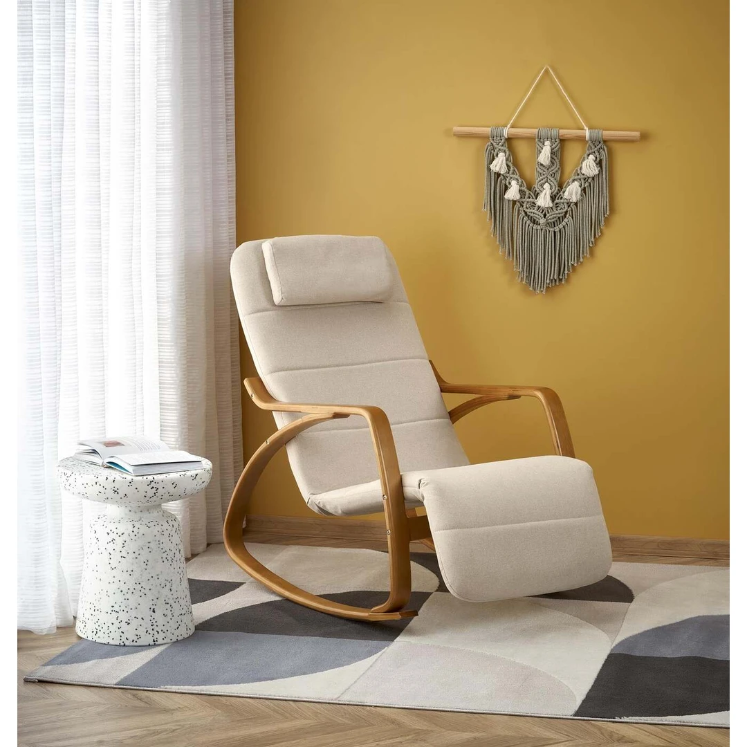 Ergonominė pilka sofos lova su medžio masyvu