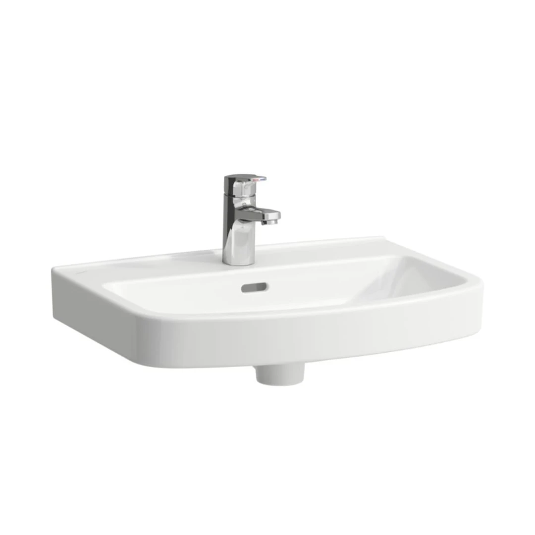 Modernus pakabinamas vonios kambario kriauklės komplektas su glazūruotu dugnu