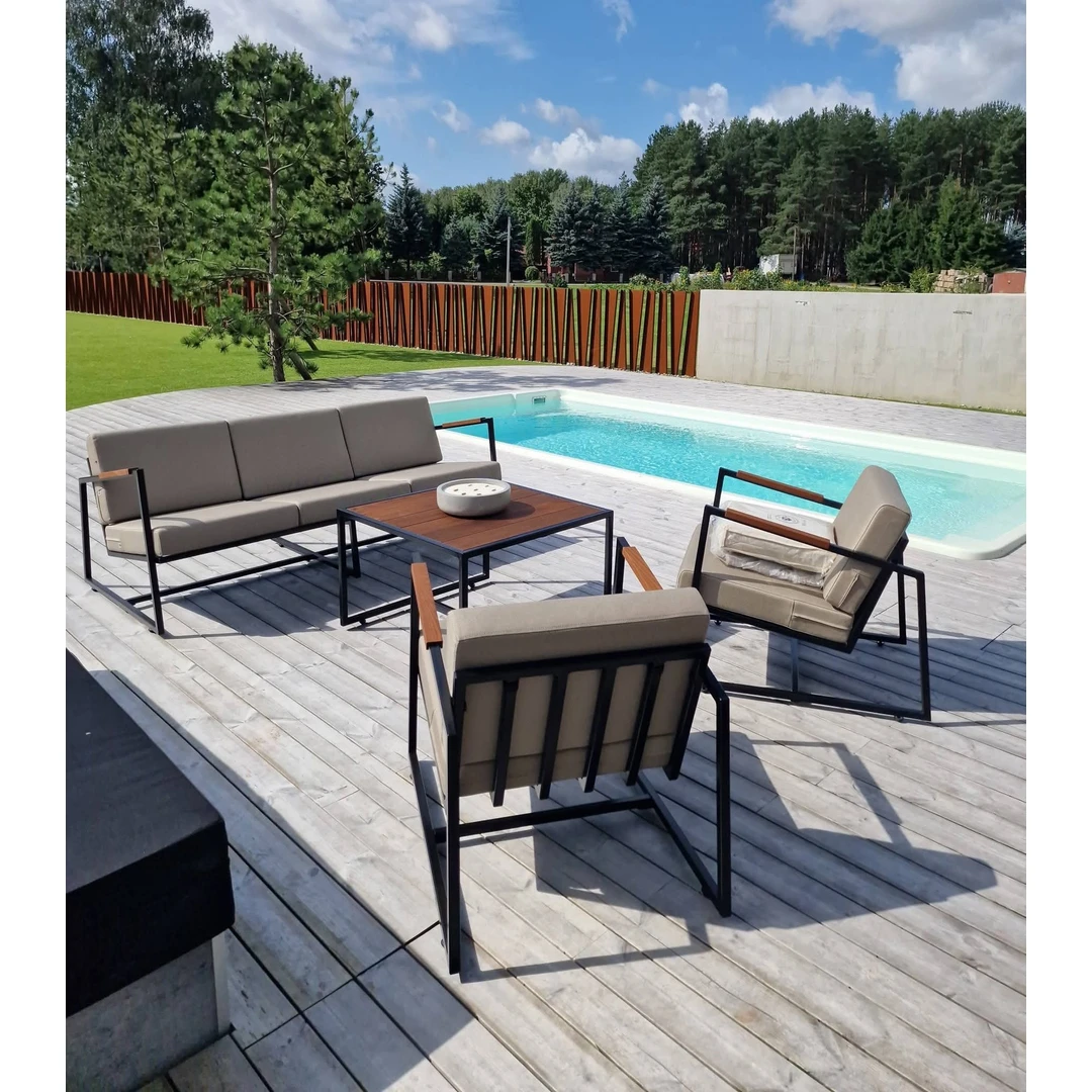 Lauko baldų komplektas ¦ MODERN 3+1+1+stalas - Lauko baldų komplektai