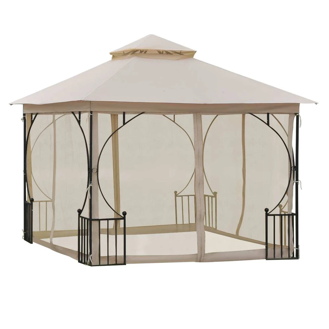 Sodo paviljonas 295x295cm metalinis rėmas
