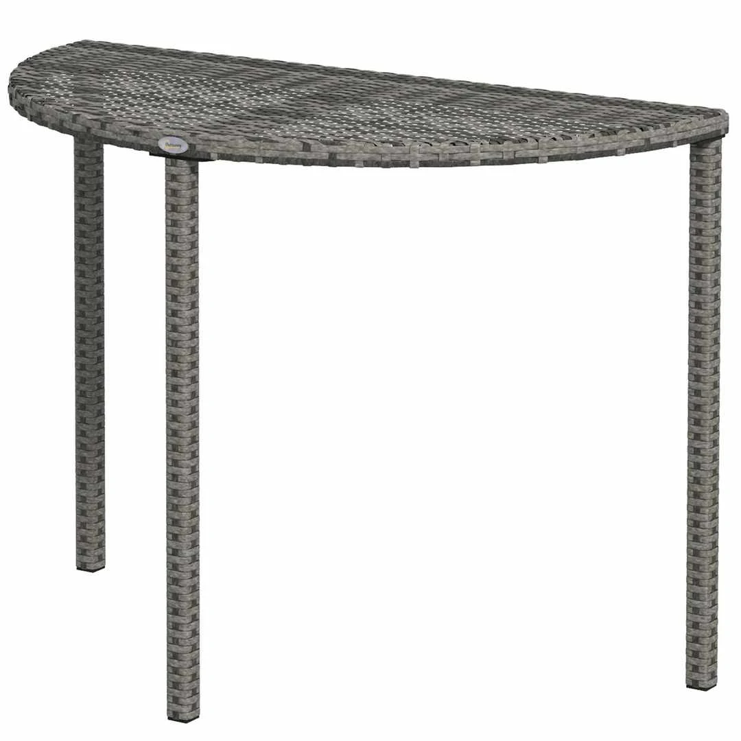 Lauko stalas Outsunny 100x50x74cm., pilkos spalvos - Stalai