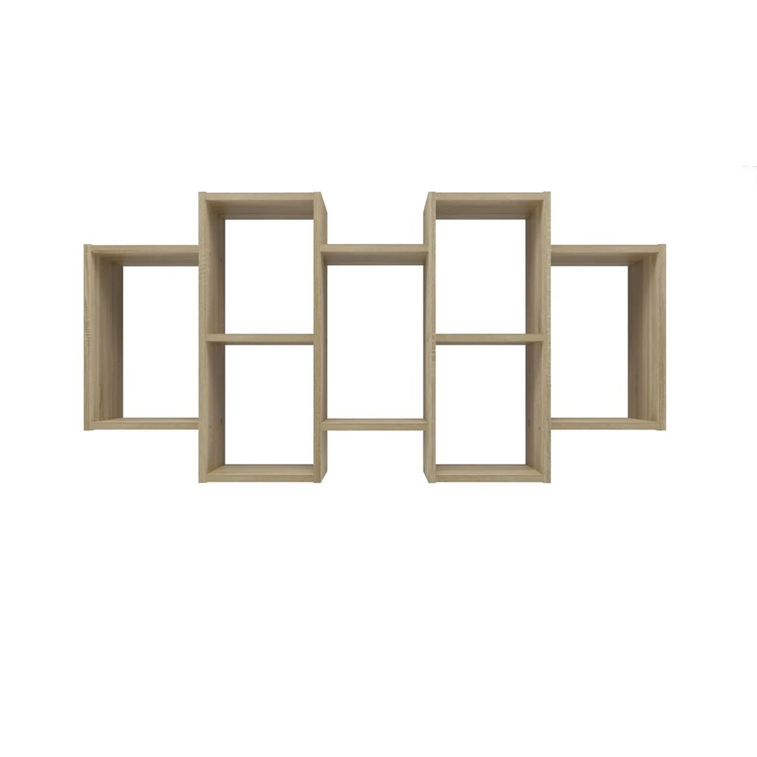 Stilinga pakabinama atvira lentyna ąžuolo spalvos