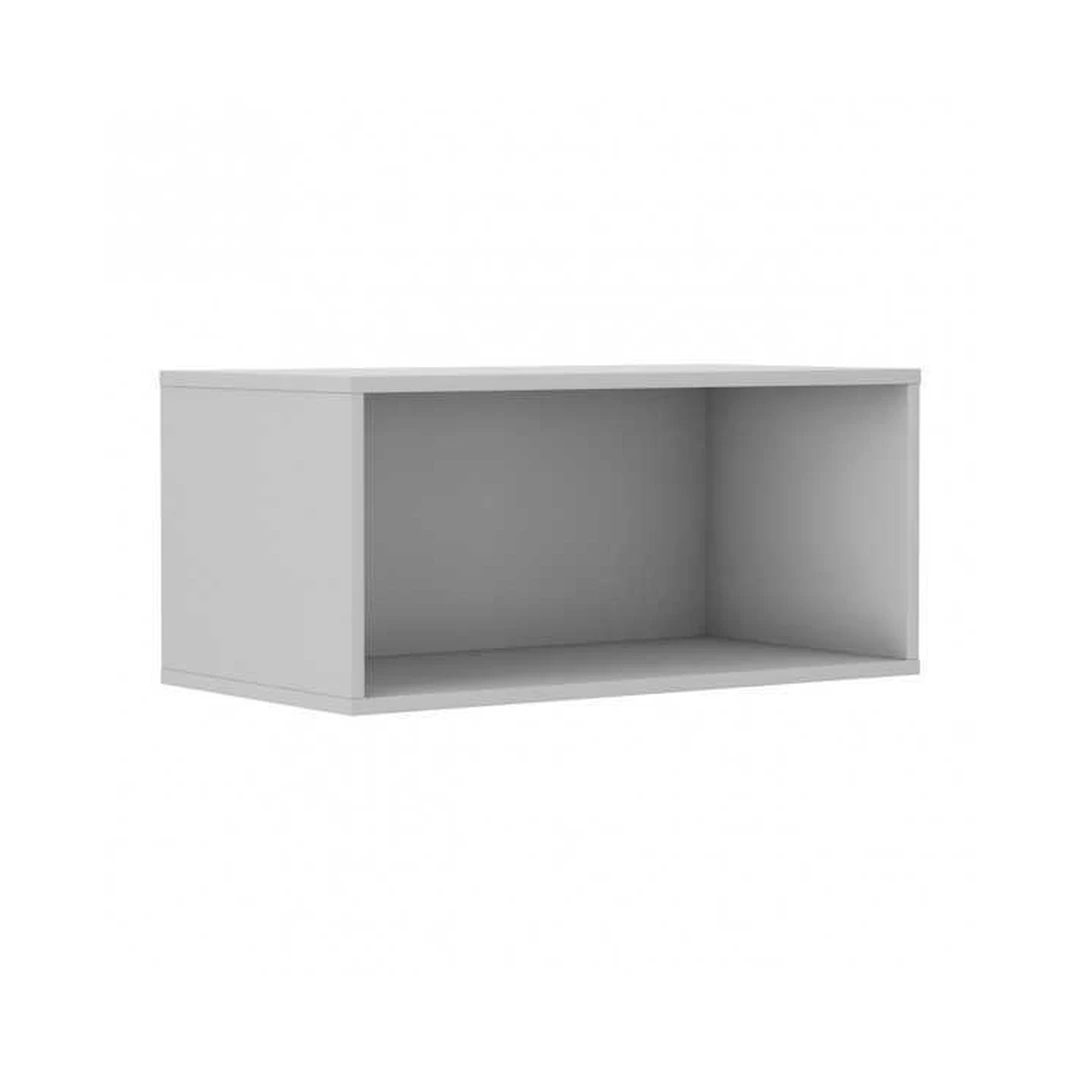 Šviesiai pilkas spintos stalčius